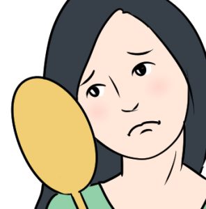 メイクのりが悪い